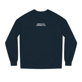 Printify Road Trip sweatshirt from the Nature Series featuring the phrase "Nowhere to Be. Everywhere to Go." in a cozy, casual design.