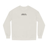 Printify Road Trip Sweatshirt from the Nature Series featuring the phrase "Nowhere to Be. Everywhere to Go." on a cozy sweatshirt.