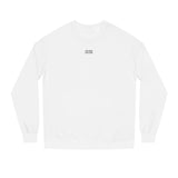 Eagle Sweatshirt by Printify featuring geometric eagle design and the phrase "Rise Above Everything" in a cozy, casual fit.