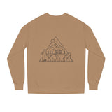 Printify Road Trip Sweatshirt from the Nature Series featuring the quote "Nowhere to Be. Everywhere to Go." in a cozy, casual fit.