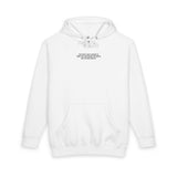 Gray S.J. Hoodie from the Visionaries Series featuring a motivational quote, made by Printify, with a casual fit and soft fabric.