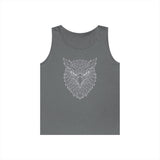 Eagle Tank Top from Printify's Geometric Animal Series featuring a stylized eagle design on a sleeveless tank top.