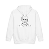 Printify S.J. Hoodie featuring a quote from the Visionaries Series, with a casual fit and printed design on the front.