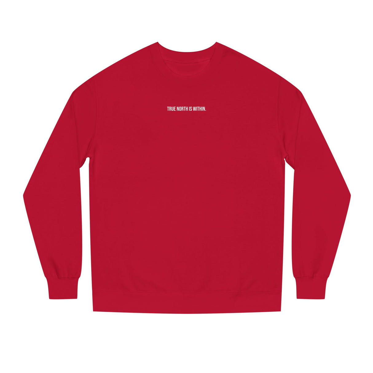 Printify Compass Sweatshirt from the Nature Series featuring "True North Is Within" design, in soft fabric with compass graphic.