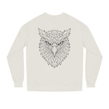 Eagle Sweatshirt from Printify's Geometric Animal Series featuring a stylized eagle design on a casual sweatshirt.