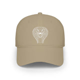 Cobra Baseball Cap from Printify's Geometric Animal Series featuring a quote, casual hat with bold cobra graphic design.