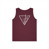 Forest Tank Top from the Nature Series by Printify, featuring a high-rise design with deep roots graphic.