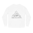 Gray Road Trip sweatshirt from the Nature Series by Printify featuring the quote "Nowhere to Be. Everywhere to Go." displayed on the front.