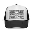 N. Tesla Trucker Hat — "Think in Terms of Energy, Frequency and Vibration." — Visionaries Series | SHOP VIVENT