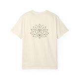 Geometric Lotus Tee — "Grown in Darkness. Built for the Light." — Bloom Series | SHOP VIVENT
