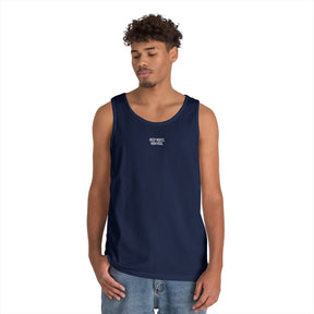 Forest Tank Top from the Nature Series by Printify, featuring a deep roots design and high-rise fit, shown on a mannequin.