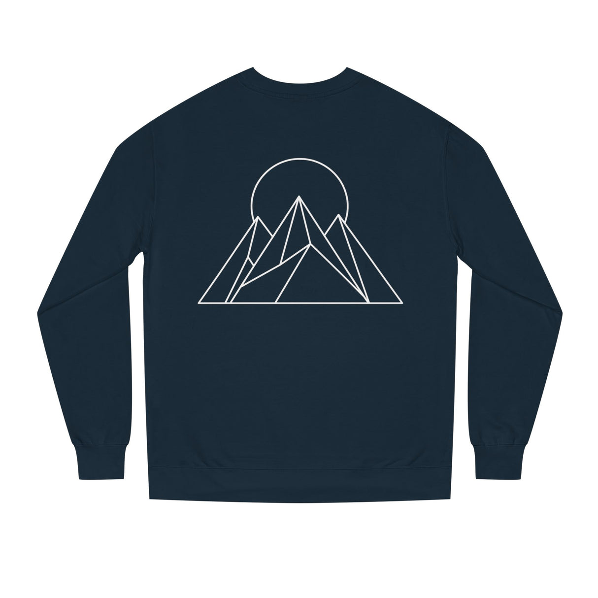 Printify Peak Sweatshirt from the Nature Series featuring "Built to Rise" text, cozy fit, and nature-inspired design.