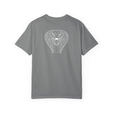 Printify Cobra Tee featuring geometric animal design and the quote "Patience is the Deadliest Weapon" on a casual T-shirt.