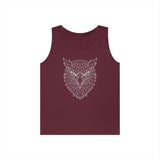 Eagle Tank Top from Printify's Geometric Animal Series featuring a stylized eagle design on a sleeveless tank top.