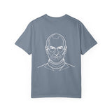 Black S.J. Tee T-shirt featuring the inspirational quote from the Visionaries Series by Printify, displayed on a plain background.