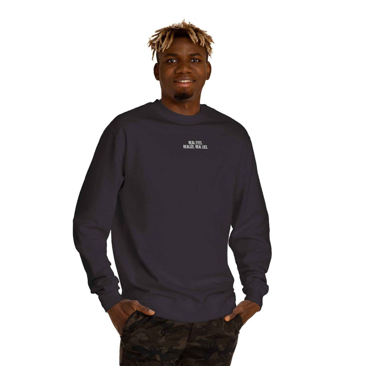 2.P. Sweatshirt — "Real Eyes. Realize. Real Lies." — Visionary Series | SHOP VIVENT