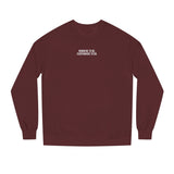 Printify Road Trip Sweatshirt from Nature Series with "Nowhere to Be. Everywhere to Go." quote, cozy casual wear in natural tones.