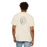 Black Lion Tee featuring geometric lion graphic with the quote "King Is a Standard. Not a Title." printed on a stylish T-shirt.