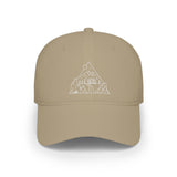 Road Trip Baseball Cap from the Nature Series by Printify, featuring a casual design with the slogan "Nowhere to Be. Everywhere to Go."