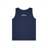 Cobra Tank Top from Printify's Geometric Animal Series featuring the phrase "Patience is the Deadliest Weapon" on a stylish sleeveless shirt.