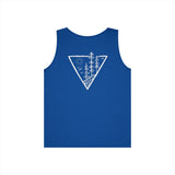Forest Tank Top from Printify's Nature Series featuring a deep roots design, high-rise fit, and natural-themed artwork.