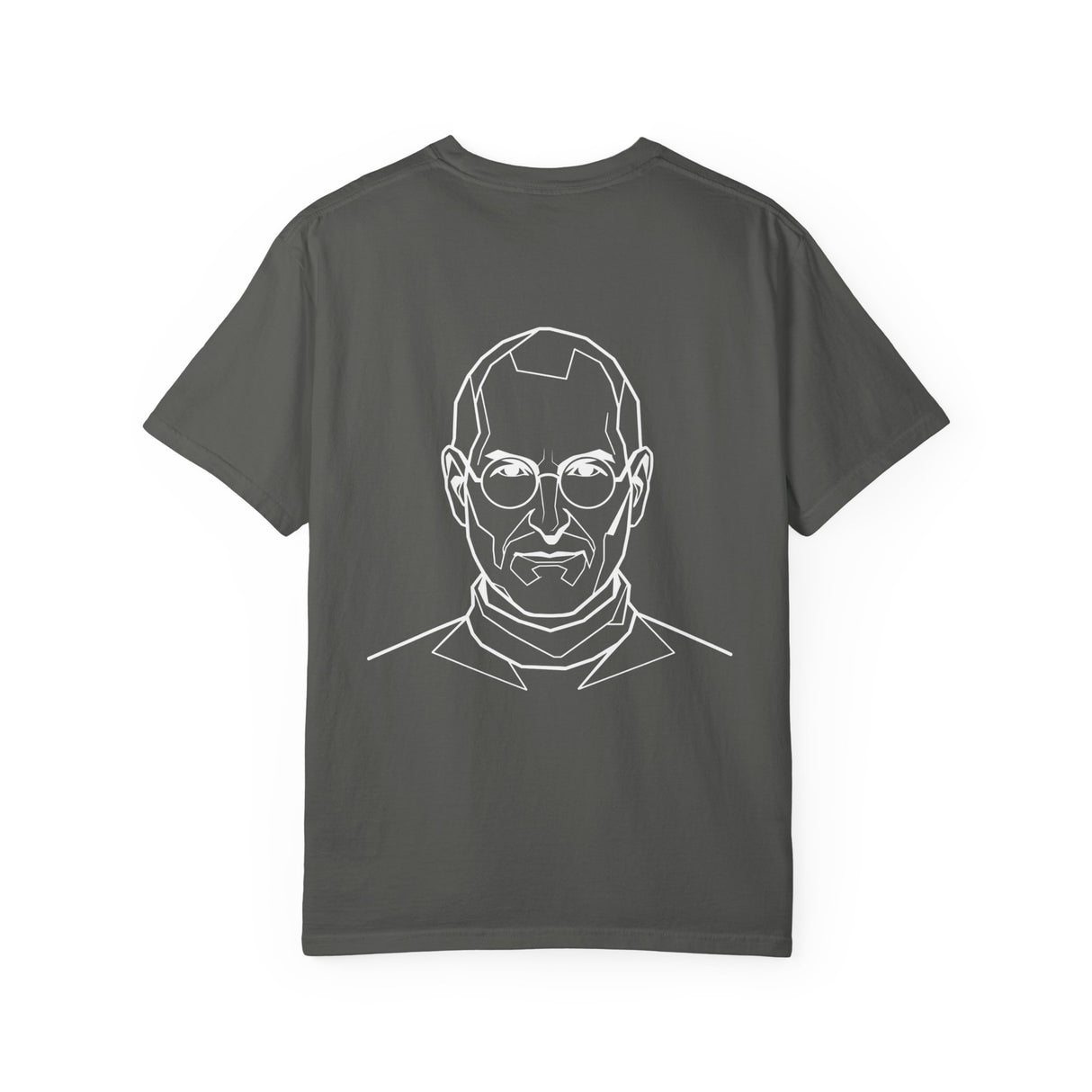 Black S.J. Tee T-shirt featuring the quote "The people crazy enough to think they can change the world" from the Visionaries Series, by Printify.