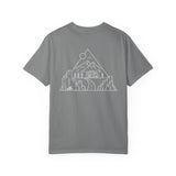 Printify Road Trip T-shirt from the Nature Series featuring "Nowhere to Be. Everywhere to Go." printed on a comfortable casual tee.