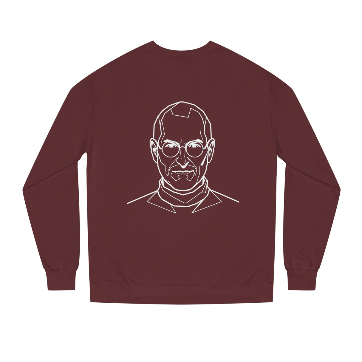 Gray S.J. Sweatshirt from Printify featuring the quote "The People Crazy Enough to Think They Can Change the World" in the Visionaries Series.