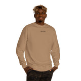 Printify Peak Sweatshirt from the Nature Series featuring "Built to Rise" graphic, cozy long-sleeve casual wear.