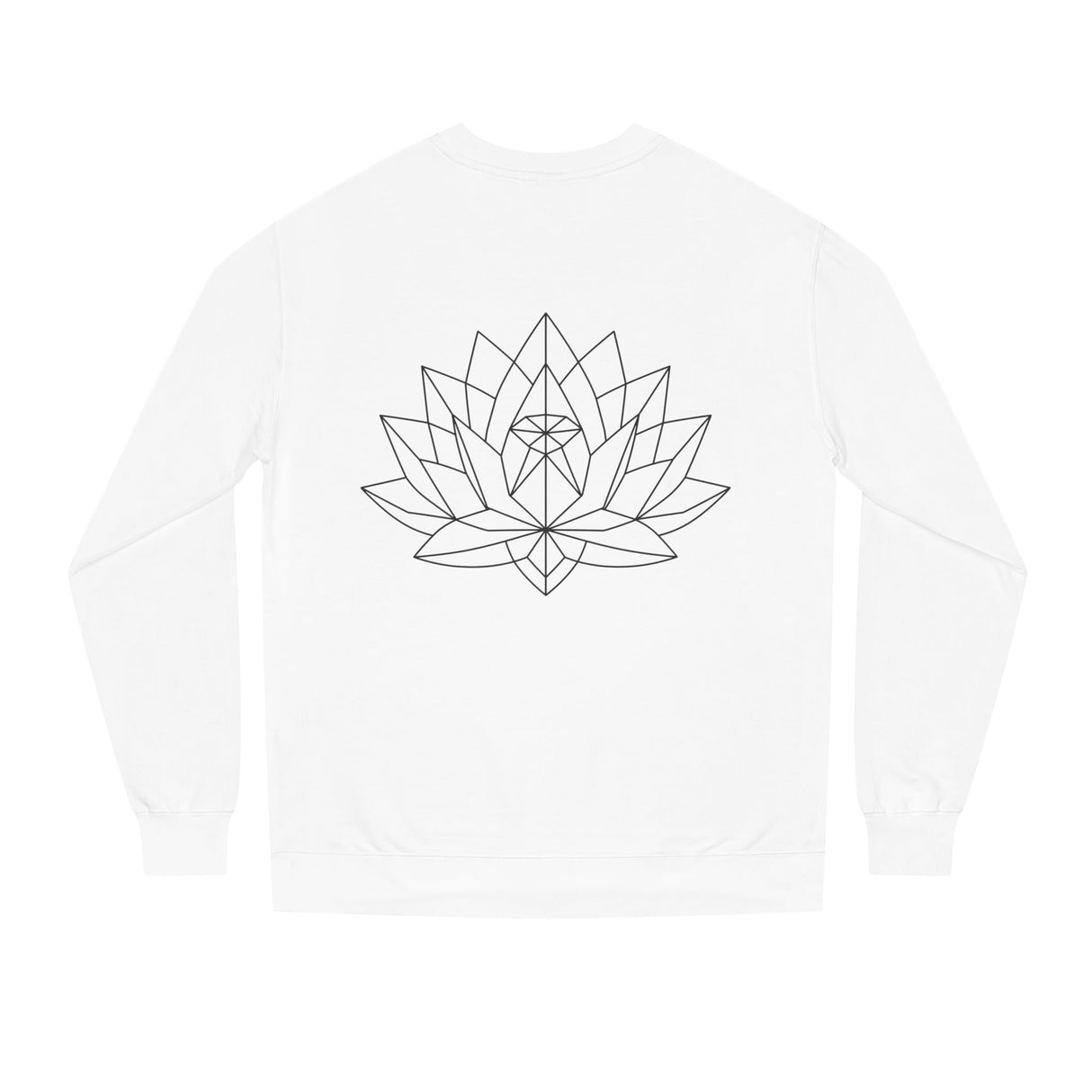 Geometric Lotus Sweatshirt — "Grown in Darkness. Built for the Light." — Bloom Series | SHOP VIVENT