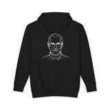Gray S.J. Hoodie with inspirational quote from the Visionaries Series, featuring a comfortable fit and printed design.