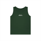 Printify Road Trip Tank Top from the Nature Series featuring the quote "Nowhere to Be. Everywhere to Go." displayed on the front.