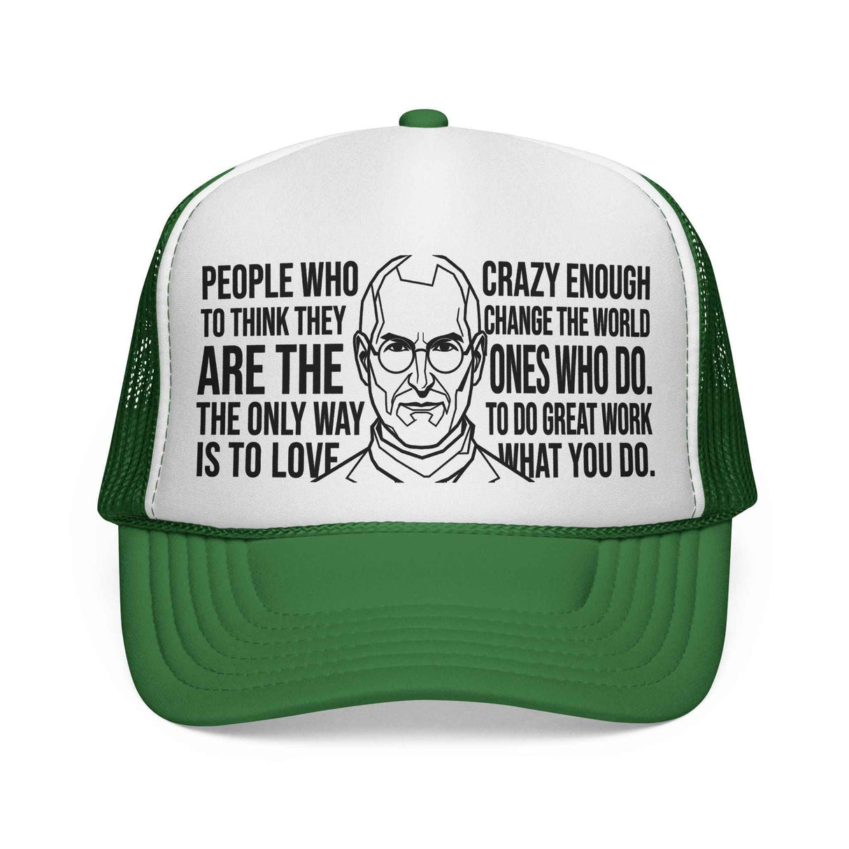 S.J. Trucker Hat — "Crazy Enough to Change the World." — Visionaries Series | SHOP VIVENT