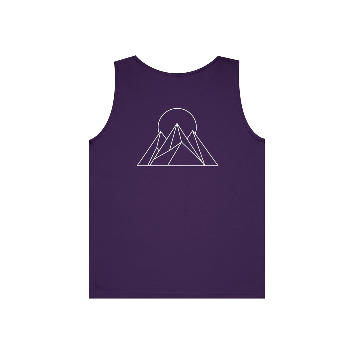 Printify Peak Tank Top from the Nature Series with "Built to Rise" slogan, featuring a casual sleeveless design in natural tones