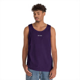 Printify Peak Tank Top from the Nature Series featuring "Built to Rise" slogan, made of lightweight, breathable fabric.