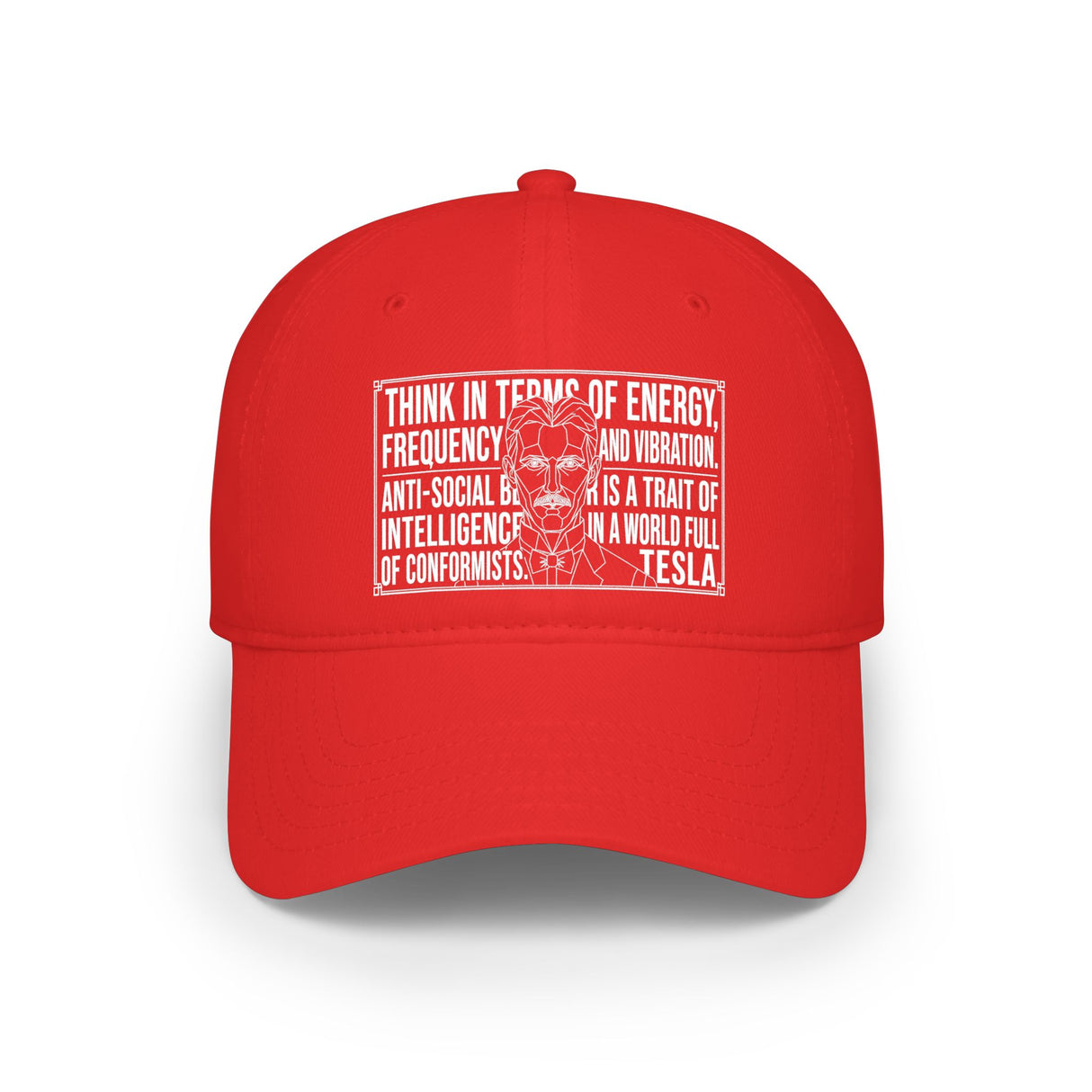N. Tesla Baseball Cap — "Think in Terms of Energy, Frequency and Vibration." — Visionaries Series | SHOP VIVENT