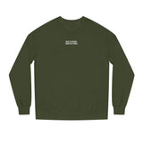 Gray mountain sweatshirt from the Nature Series by Printify, featuring a mountain graphic and the slogan "Built by Nature. Shaped by Choice."
