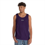 Light blue Mountain Tank Top from the Nature Series by Printify, featuring a mountain graphic and inspirational quote.