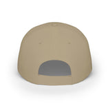 Beige adjustable baseball cap shown from the back, featuring a fabric strap closure and ventilation eyelets for comfort and fit customization. | PicSEO 1776570011045