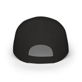 Rear view of a classic black baseball cap featuring an adjustable strap for a customizable fit, made from durable fabric with ventilation eyelets for breathability and comfort. | PicSEO 1776569993027