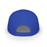 Back view of a plain royal blue baseball cap featuring an adjustable strap for a customizable fit, designed with ventilation eyelets for breathability and crafted from durable fabric for everyday wear. | PicSEO 1776569954286
