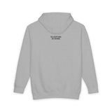 Light gray hoodie featuring a minimalist design with the phrase "SEE EVERYTHING. SAY NOTHING." printed in bold black text on the upper back, combining comfort with a subtle, thought-provoking message. | PicSEO 1776477969517